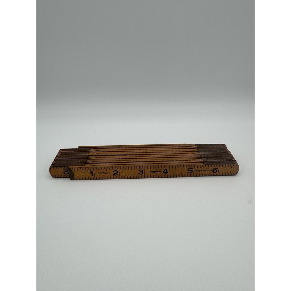 Oxwall Wooden 72" Folding Wooden‎ Ruler Measuring Tape Made in USA